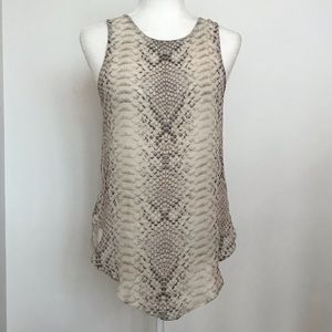 Haute Hippie snakeskin print tank top